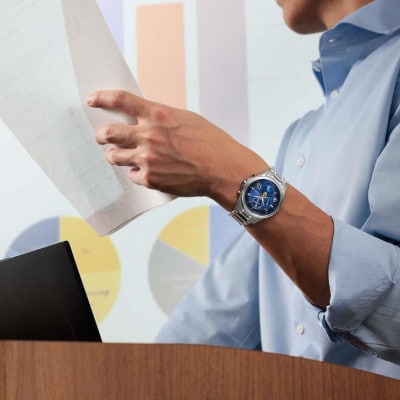 シチズンの腕時計　エクシード　BY1020-61L　ソーラー電波時計　