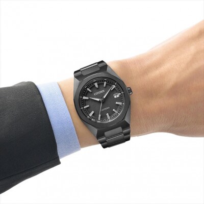 シチズンの腕時計　アテッサ　CB3045-61E　ソーラー電波時計　