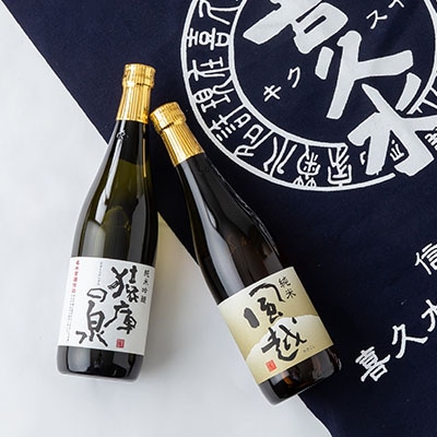 喜久水　銘酒セット(純米吟醸　猿庫の泉、純米　風越　各720ml)