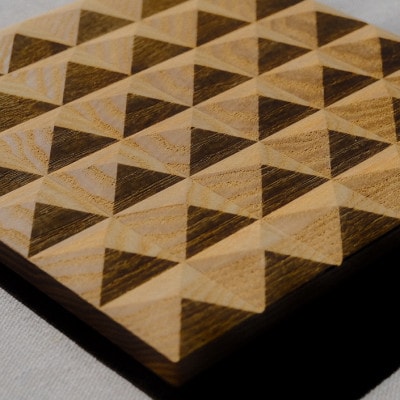 【栗の木】木製トーストプレート 食パン1枚サイズ 18×18cm|パン皿