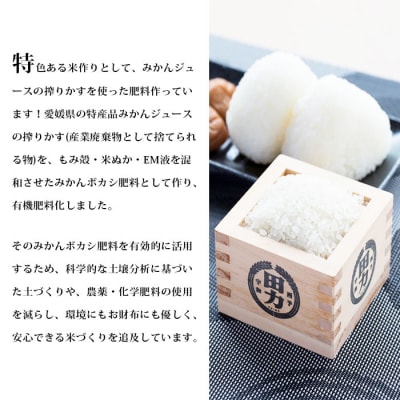 <令和6年産:田力米(松山三井)5kg>　コメ　西予　宇和　特産品