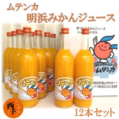 ムテンカ(明浜みかんジュース)12本セット