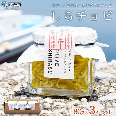 <今市水産　しらチョビギフト3個入>　オイル漬け　シラス　海鮮　パスタ　明浜　西予