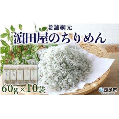 <老舗網元　濵田のちりめんB>　チリメン　西予　減塩　海産　魚介　産地