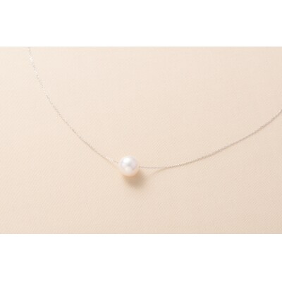 <明浜産真珠ペンダント・スルーバロック(ホワイトゴールド)>　パール　ジュエリー　アクセサリー