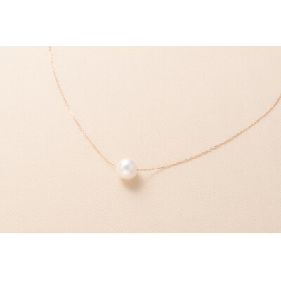 <明浜産真珠ペンダント・スルーバロック(ピンクゴールド)>　パール　ジュエリー　アクセサリー