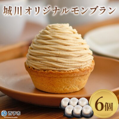 <城川オリジナルモンブラン (6個入)>　スイーツ　お菓子　マロン　和栗　西予市　愛媛産