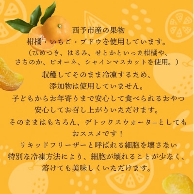 <アイスフルーツボックス(柑橘×いちご×ブドウ)>　果物　果実　食べ比べ　西予市　愛媛