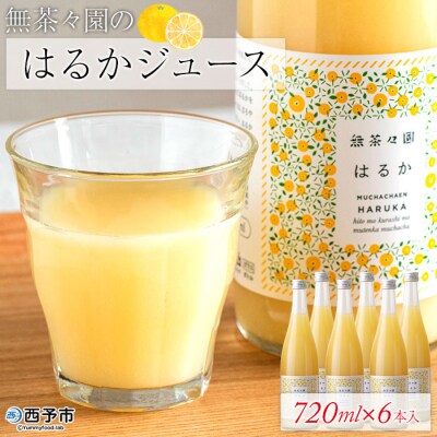 <無茶々園のはるかジュース　720ml×6本入>　フルーツ　柑橘　ストレート　愛媛　