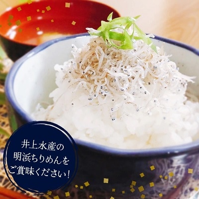 <井上のちりめん上物ちりめんしそわかセット>　チリメン　海産　水産　魚介　西予　明浜　