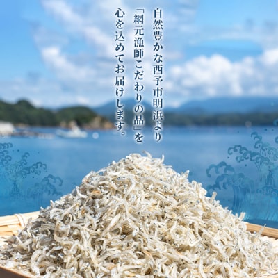 <【無添加・天日干し】　わけあり　お徳用ちりめん　40g×6袋>　しらす　じゃこ　魚　西予市　明浜