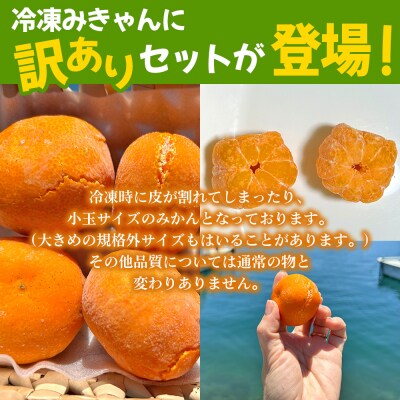 【訳あり】冷凍みきゃんセット みきゃん盛り(皮無し10個)