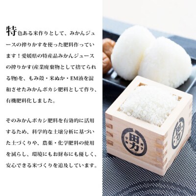 <令和6年産:田力米(松山三井)10kg>　コメ　西予　宇和　特産品