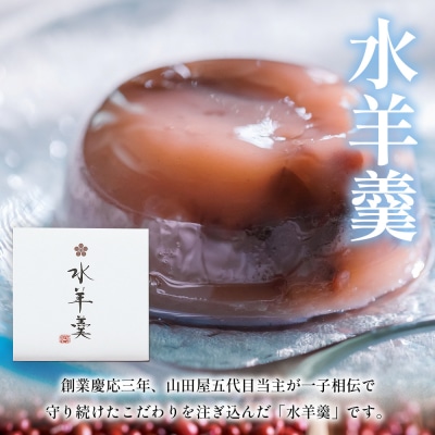 <水羊羹 化粧箱入り 約80g×6個> 水ようかん みずようかん ミズヨウカン 和菓子