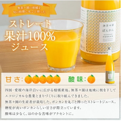 <無茶々園 柑橘ジュース 3本セット(720ml×3)> 果汁 100% 