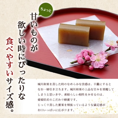 <和栗とはちみつのちっちゃいようかん 6個入り> 栗 くり 羊羹