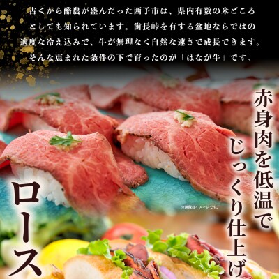 <熟成肉 はなが牛ローストビーフ 5袋(1袋200g)> 牛肉 牛 肉 ろーすとびーふ 国産 タレ