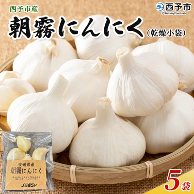 <西予市産 朝霧にんにく(乾燥小袋)5袋 内容量 国産 ニンニク  ノムランド