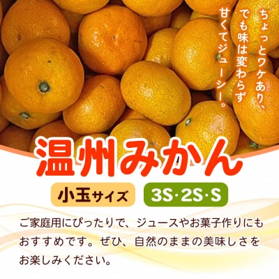 fululy直送温州みかん訳あり約3㎏わけあり サイズ 混合 小玉