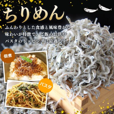 【定期便6ヶ月】<ちりめん&しらす干し お試し食べ比べセット 合計410g >濵田水産 愛媛 魚