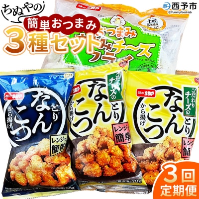 ちぬやの簡単おつまみ3種セット3ヶ月定期便 おつまみ おかず城川ファクトリー