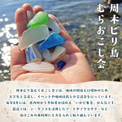 <記念シーグラスアート> A4サイズ シーグラス インテリア オリジナル 手作り