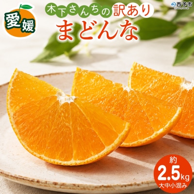 紅まどんなと同品種!<木下さんちのまどんな 訳あり 約2.5kg>愛媛 えひめ