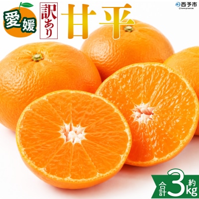 <【訳あり】愛媛県産 甘平 約3kg 三代目みかん職人 愛媛 えひめ>おいしい