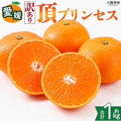 <【訳あり】愛媛県産 頂プリンセス 約1kg 蜜柑 果物 くだもの 三代目みかん職人>