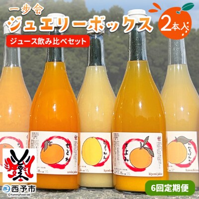 一歩会 ジュエリーボックス ジュース飲み比べセット 720ml 2本入り 6回定期便 果汁100%