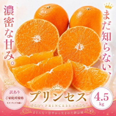 <訳あり 愛媛県産プリンセス 合計約4.5kg>幻の柑橘 希少種 甘い 人気柑橘 愛媛