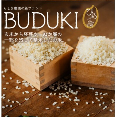愛媛県西予市産　分搗米(BUDUKI)～うまいより、強いカ ラダに。～　ひめの凜　食べ比べセット 