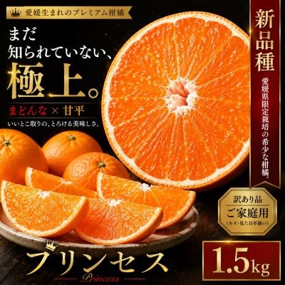 <極少量品種 愛媛県産プリンセス 合計約1.5kg>蜜柑 ご家庭用 果汁