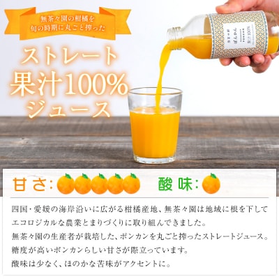 <無茶々園のポンカンジュース 180ml 12本>『1か月以内に順次出荷予定』