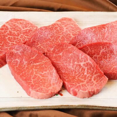 数量限定【希少!!黒毛和牛】おくしり和牛 ももステーキ 100g×6枚　奥尻島内一貫生産