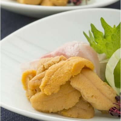 奥尻産うに食べ比べ【小】 粒うに30g、うにルイベ35g、蒸しうに30g ミョウバン不使用