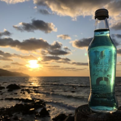 透き通った奥尻島の海をイメージした「おくしりサイダー」230ml×24本