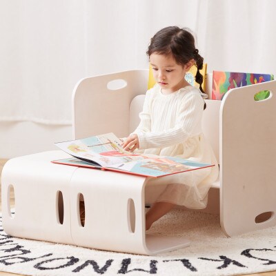 HOPPL(ホップル) オリジナル商品　コロコロチェア&デスク ナチュラル