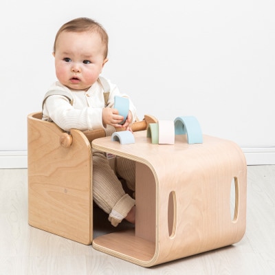 HOPPL(ホップル)オリジナル商品　コロコロベビーチェア グリーン