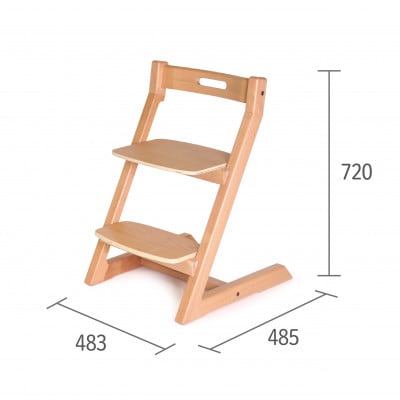 HOPPL(ホップル)オリジナル商品　チョイスベビー ナチュラル　専用チェアクッション付き