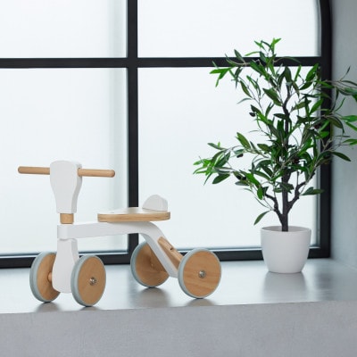 HOPPL(ホップル)オリジナル商品　ファーストウッディバイク ホワイト