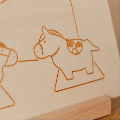 HOPPL(ホップル)オリジナル商品　こよみプレート(午)