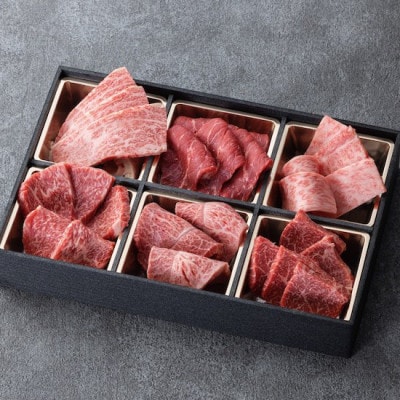神戸牛焼肉6種盛り　500g(専用仕切り箱)ウデ・モモ