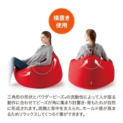 MOGU三角フィットソファ　ネイビー