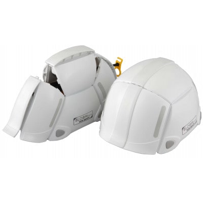 ～まさかの時の備えに～防災用折りたたみヘルメット ブルーム 1個　ホワイト