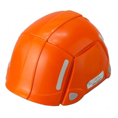 ～まさかの時の備えに～防災用折りたたみヘルメット ブルーム 1個 オレンジ