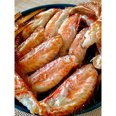 【数量限定】北海道産　浜茹で本堅　毛ガニ　約500g×2尾(冷凍)