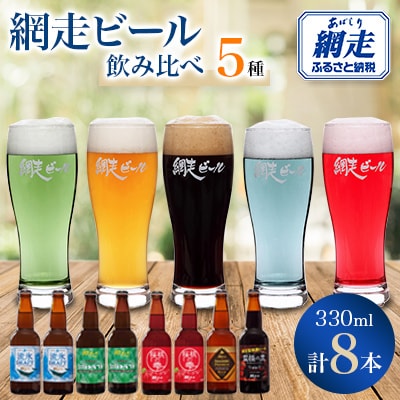 【毎月定期便】網走ビール 5種8本セット【クラフトビール】全6回