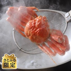 【さとふる限定】活〆茹でズワイ蟹1尾約600g