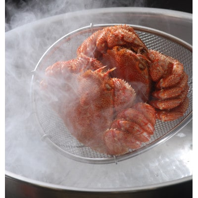 先行予約・オホーツク海の流氷海明け茹で毛蟹2尾で約1kgと網走産バフンウニ1折50g冷蔵便届けセット